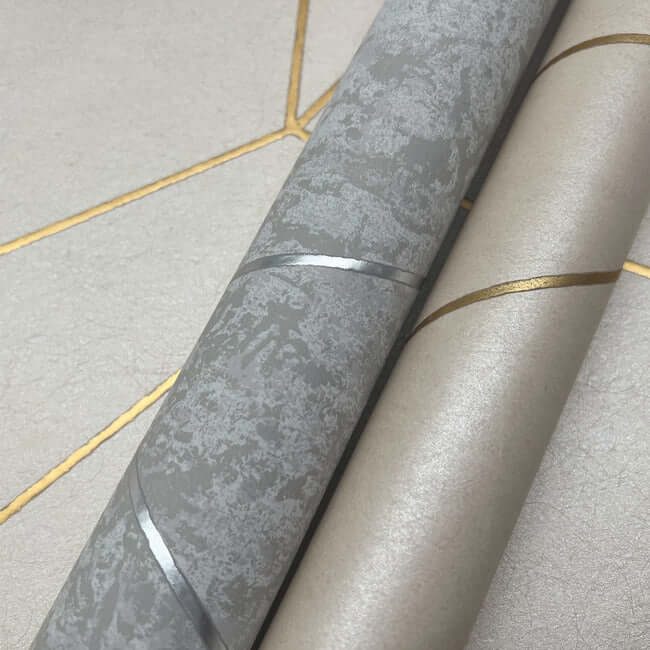 nazca-light-grey-silver-wallpaper-york-wallcoverings-nw3503 - York Wallcoverings Wallpaper