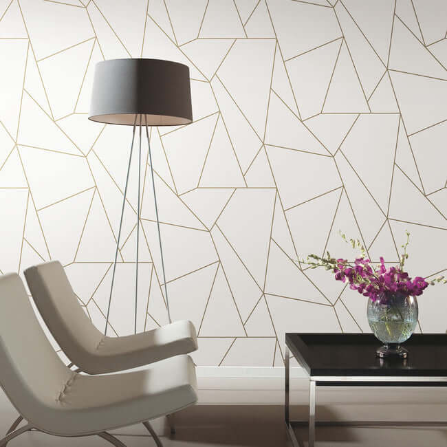 nazca-white-gold-wallpaper-york-wallcoverings-md7182 - York Wallcoverings Wallpaper