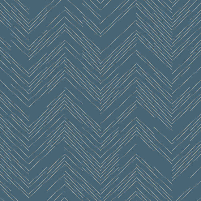 polished-chevron-wallpaper-blue-silver-york-wallcoverings-md7224