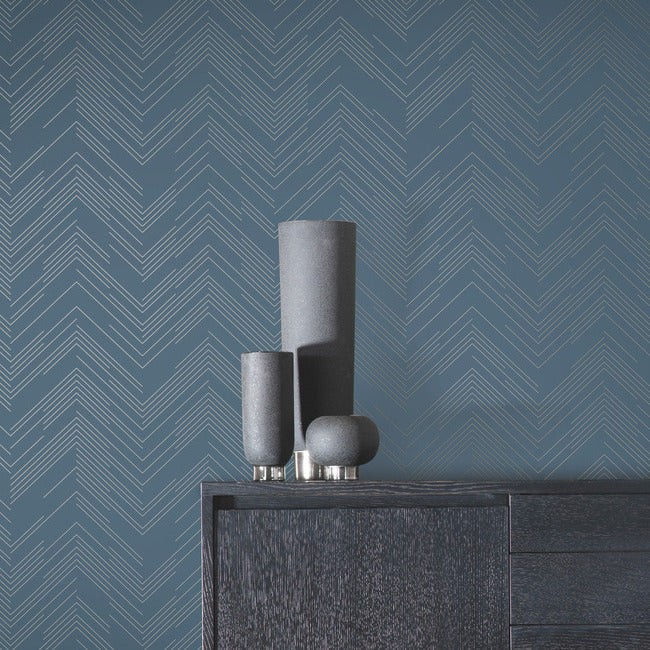 polished-chevron-wallpaper-blue-silver-york-wallcoverings-md7224