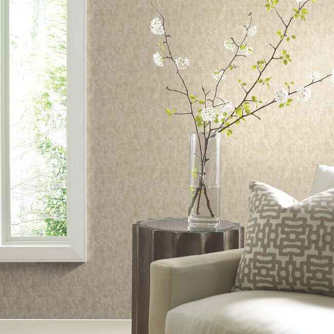 Shimmering Patina Beige & Brass Wallpaper - York Wallcoverings - WP-1157 - York Wallcoverings Wallpaper