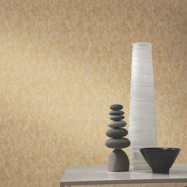 Shimmering Patina Gold on Taupe Wallpaper - York Wallcoverings - WP-1162 - York Wallcoverings Wallpaper