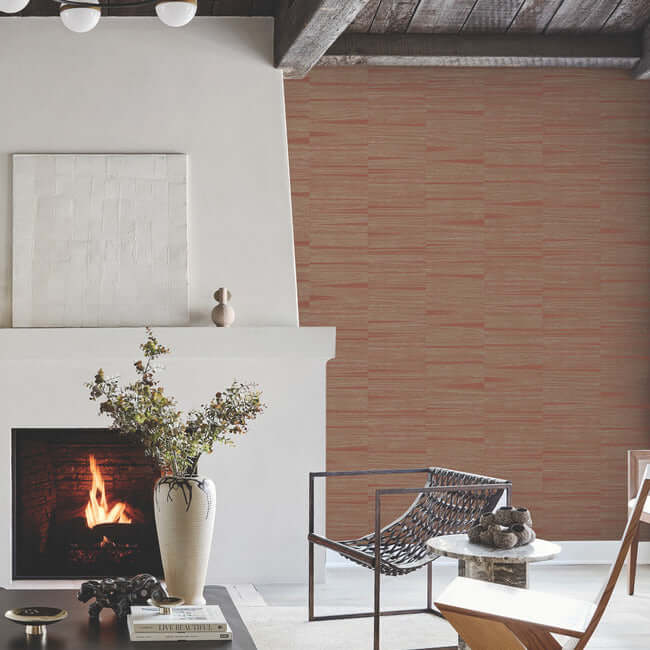 line-stripe-wallpaper-brick-york-wallcoverings-oi0662 - York Wallcoverings Wallpaper