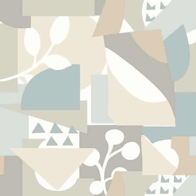 Cut Outs Sky Blue Wallpaper - York Wallcoverings - OI0673 - York Wallcoverings Wallpaper