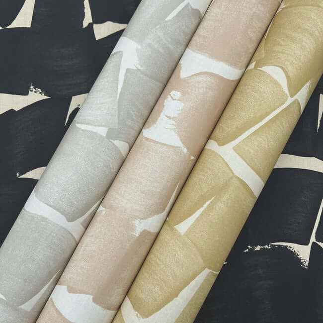 Brushed Ink Black Wallpaper - York Wallcoverings - OI0651 - York Wallcoverings Wallpaper