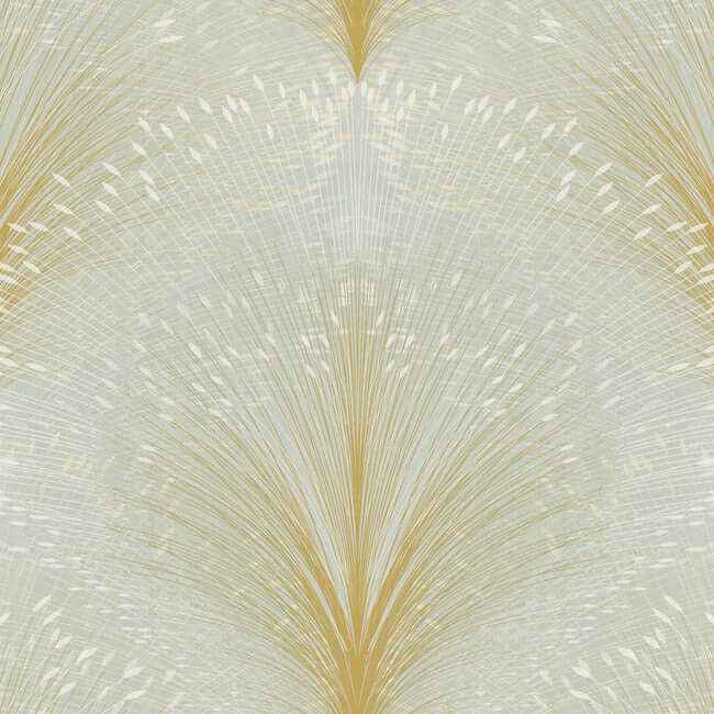 Papyrus Plume Sage Wallpaper - York Wallcoverings - OI0682