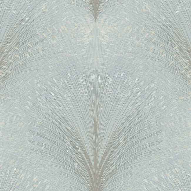 Papyrus Plume Sky Blue Wallpaper - York Wallcoverings - OI0685 - York Wallcoverings Wallpaper