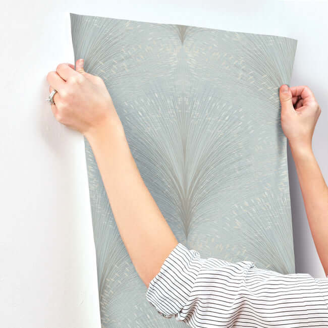 papyrus-plume-wallpaper-sky-york-wallcoverings-oi0685 - York Wallcoverings Wallpaper