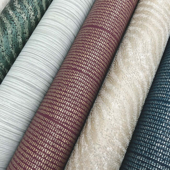 natural-grid-wallpaper-navy-york-wallcoverings-oi0694 - York Wallcoverings Wallpaper