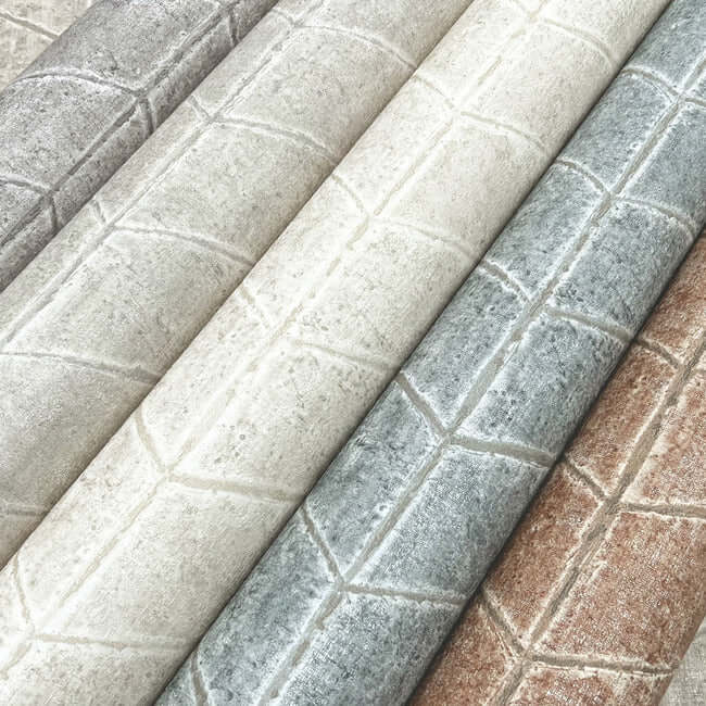 flatiron-geometric-wallpaper-brick-york-wallcoverings-oi0646 - York Wallcoverings Wallpaper