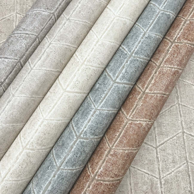 flatiron-geometric-wallpaper-cement-york-wallcoverings-oi0645 - York Wallcoverings Wallpaper