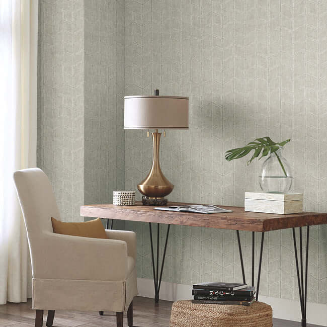 flatiron-geometric-wallpaper-cement-york-wallcoverings-oi0645 - York Wallcoverings Wallpaper