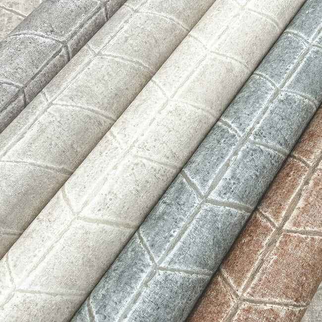 Flatiron Geometric Taupe Wallpaper - York Wallcoverings - OI0643 - York Wallcoverings Wallpaper