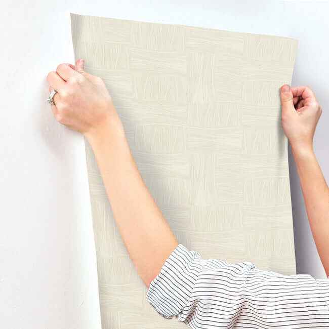 Wicker Dot Beige Wallpaper - York Wallcoverings - OI0635 - York Wallcoverings Wallpaper