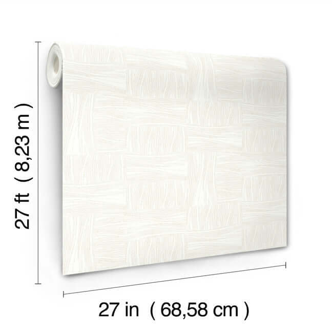 wicker-dot-wallpaper-ivory-york-wallcoverings-oi0636 - York Wallcoverings Wallpaper