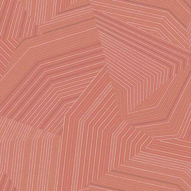 Dotted Maze Desert Red Wallpaper - York Wallcoverings - OI0611 - York Wallcoverings Wallpaper
