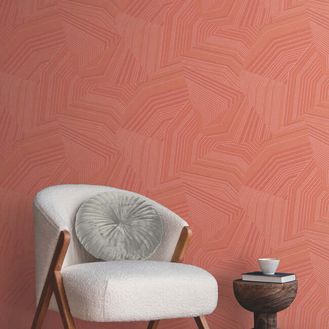 dotted-maze-wallpaper-desert-red-york-wallcoverings-oi0611 - York Wallcoverings Wallpaper