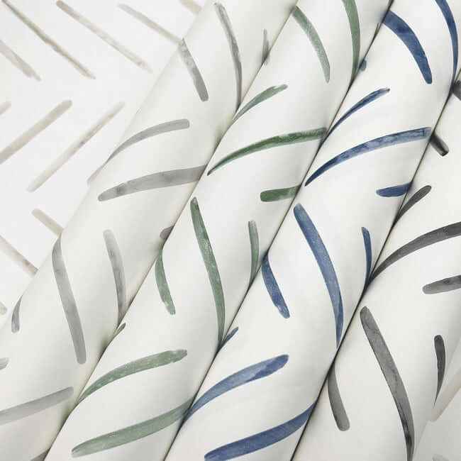 Painted Herringbone Navy Peel & Stick Wallpaper - York Wallcoverings - PSW1526RL - York Wallcoverings Wallpaper