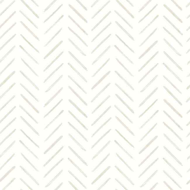 Painted Herringbone Sand Peel & Stick Wallpaper - York Wallcoverings - PSW1529RL - York Wallcoverings Wallpaper