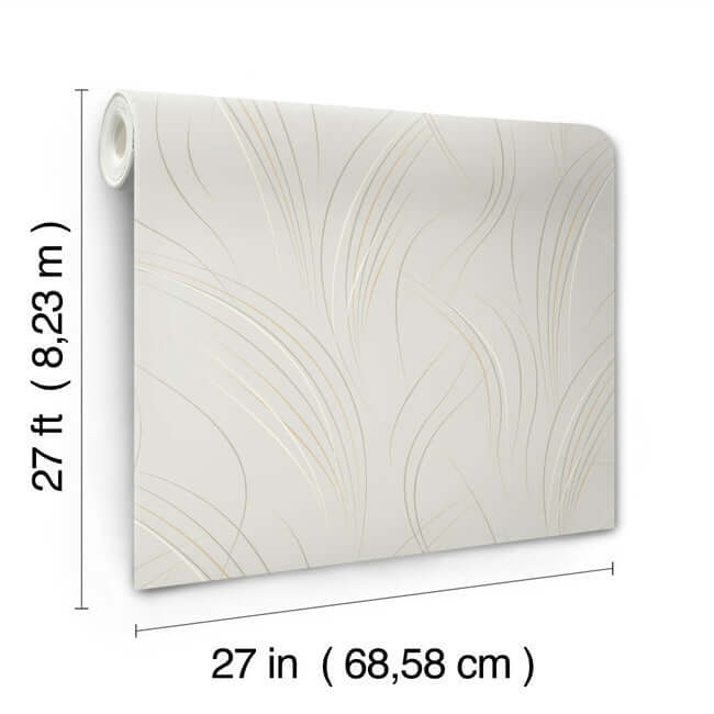 graceful-wisp-blonde-wallpaper-york-wallcoverings-ev3937 - York Wallcoverings Wallpaper
