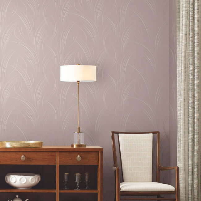 graceful-wisp-lavender-wallpaper-york-wallcoverings-ev3935 - York Wallcoverings Wallpaper