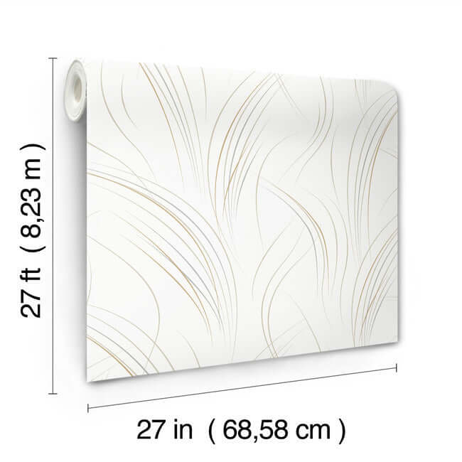 graceful-wisp-white-wallpaper-york-wallcoverings-ev3939 - York Wallcoverings Wallpaper