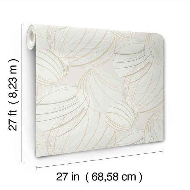 Floating Lanterns Blonde Wallpaper - York Wallcoverings - EV3906 - York Wallcoverings Wallpaper