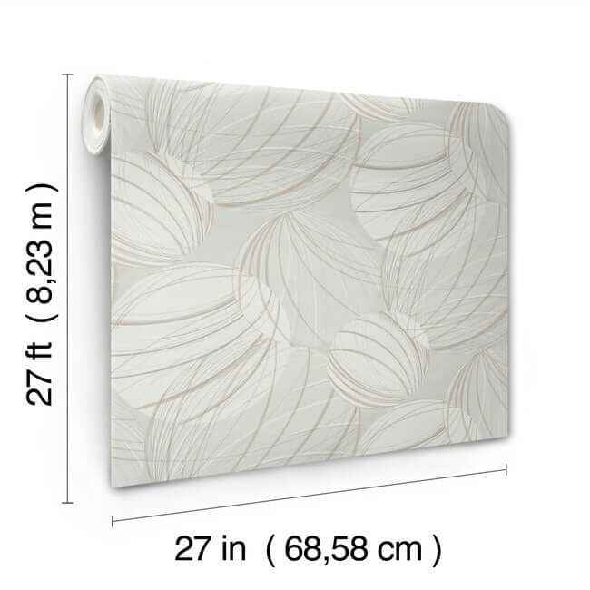 Floating Lanterns Light Grey Wallpaper - York Wallcoverings - EV3907 - York Wallcoverings Wallpaper