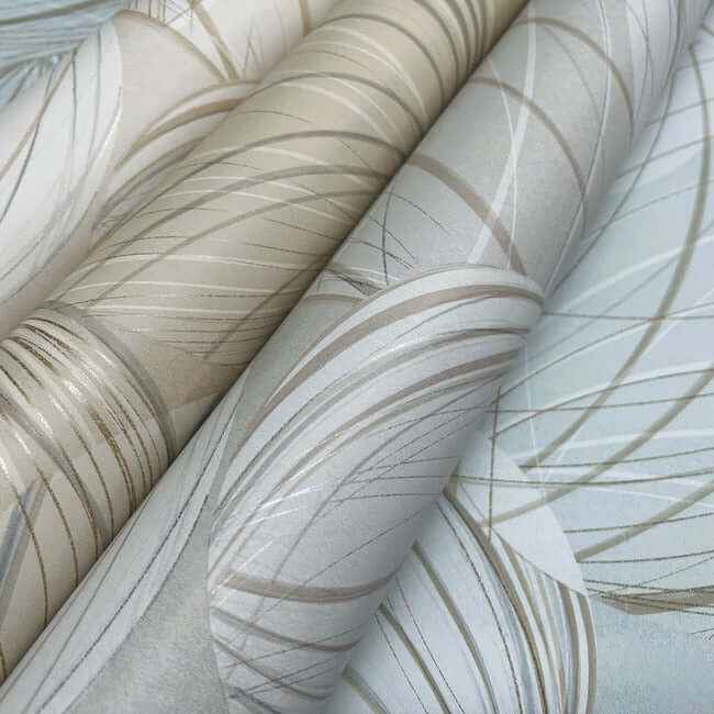 Floating Lanterns Smokey Blue Wallpaper - York Wallcoverings - EV3905 - York Wallcoverings Wallpaper