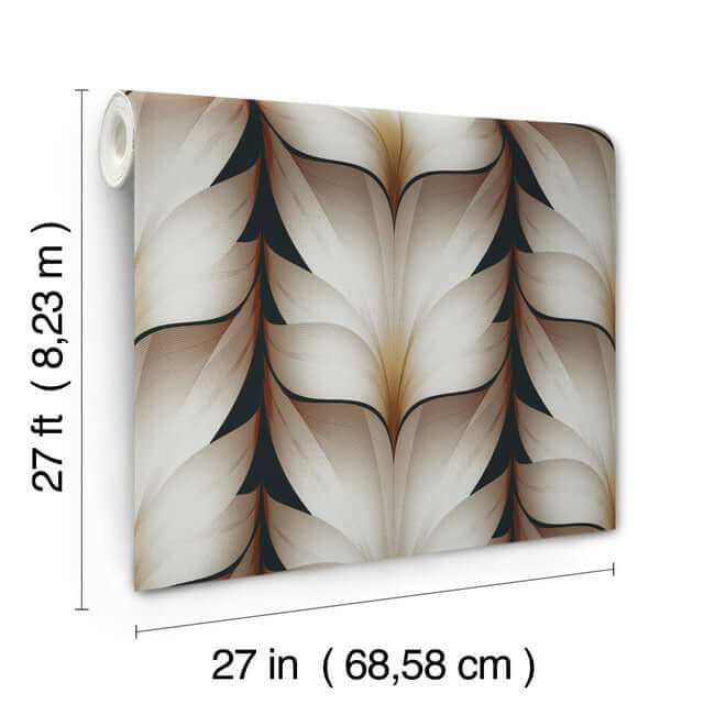 lotus-light-stripe-black-wallpaper-york-wallcoverings-ev3954 - York Wallcoverings Wallpaper