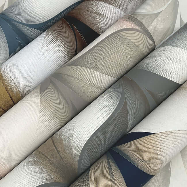 lotus-light-stripe-taupe-blush-wallpaper-york-wallcoverings-ev3952 - York Wallcoverings Wallpaper