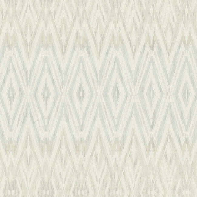 diamond-marquise-blue-neutral-wallpaper-york-wallcoverings-ev3914 - York Wallcoverings Wallpaper