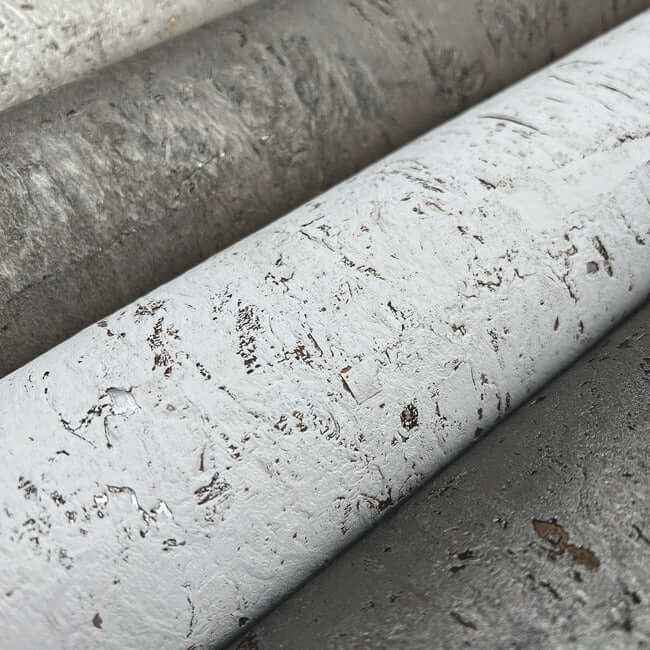 Cork Bright White & Gold Wallpaper - York Wallcoverings - EV3902 - York Wallcoverings Wallpaper