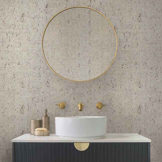 Cork Gold & Silver Metallic Wallpaper - York Wallcoverings - CZ2482 - York Wallcoverings Wallpaper