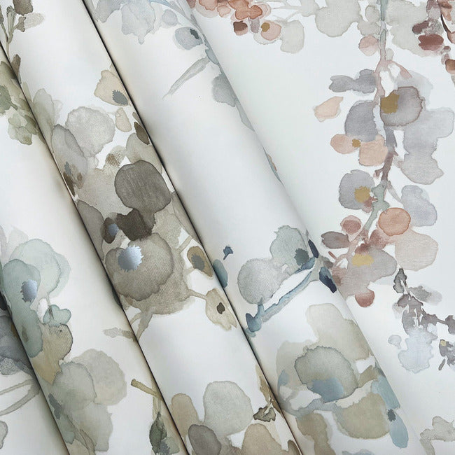 Blossom Fling Blonde Wallpaper - York Wallcoverings - EV3973 - York Wallcoverings Wallpaper