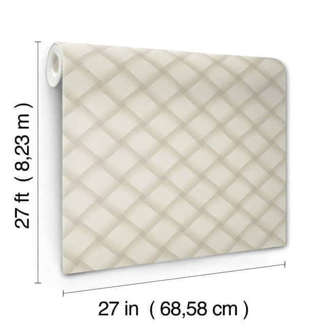 bayside-basket-weave-neutral-wallpaper-york-wallcoverings-ev3967 - York Wallcoverings Wallpaper