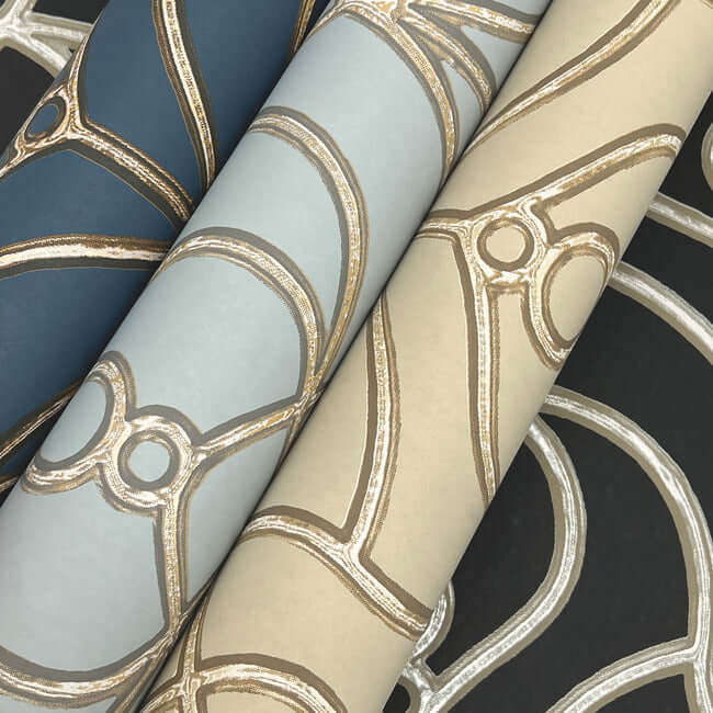 divine-trellis-taupe-wallpaper-york-wallcoverings-ev3947 - York Wallcoverings Wallpaper
