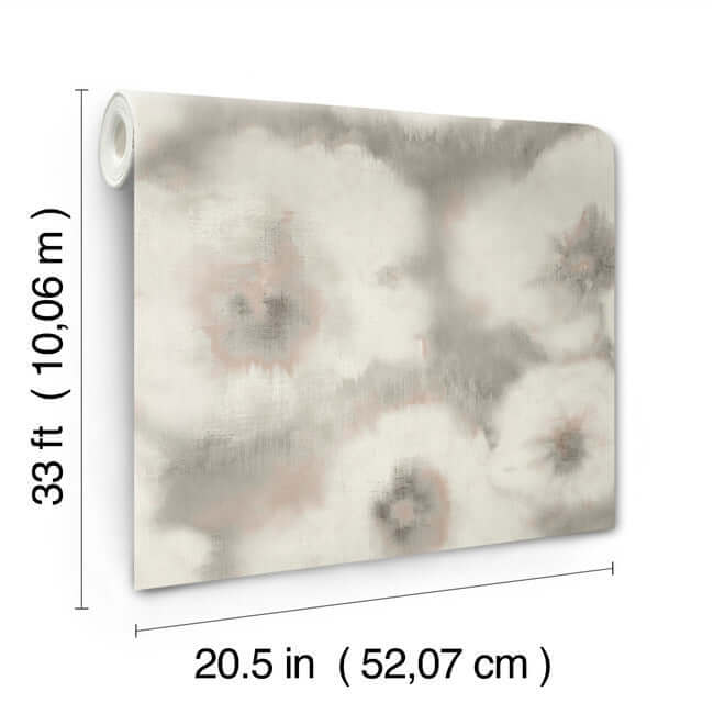 blended-floral-clay-wallpaper-york-wallcoverings-ev3963 - York Wallcoverings Wallpaper