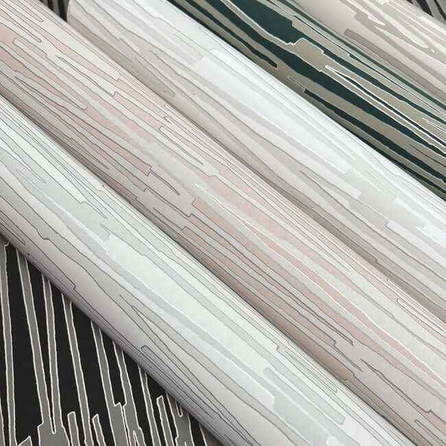 Water Reed Thatch Forest & Silver Wallpaper - York Wallcoverings - AG2094 - York Wallcoverings Wallpaper