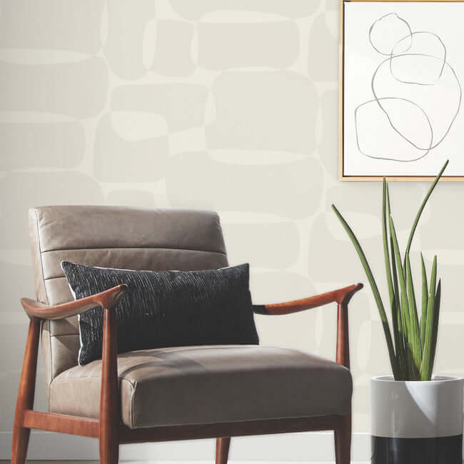 block-caramel-cream-wallpaper-york-wallcoverings-ag2071 - York Wallcoverings Wallpaper
