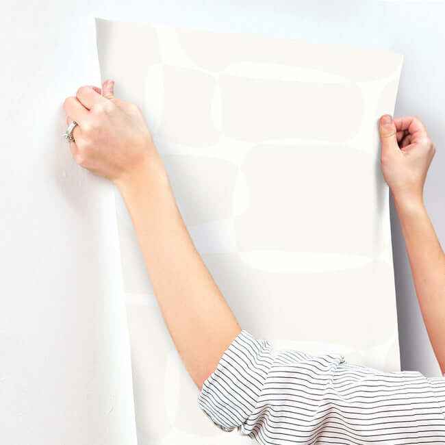 Block White & Ivory Wallpaper - York Wallcoverings - AG2072 - York Wallcoverings Wallpaper