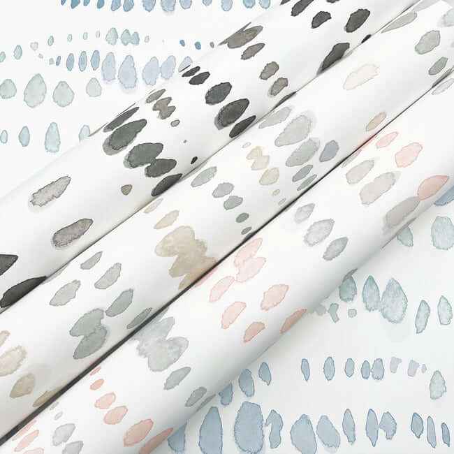 Dewdrops Neutral Wallpaper - York Wallcoverings - AG2048 - York Wallcoverings Wallpaper