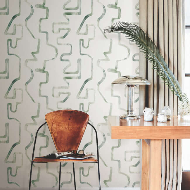abstract-aura-green-grey-wallpaper-york-wallcoverings-ag2051 - York Wallcoverings Wallpaper