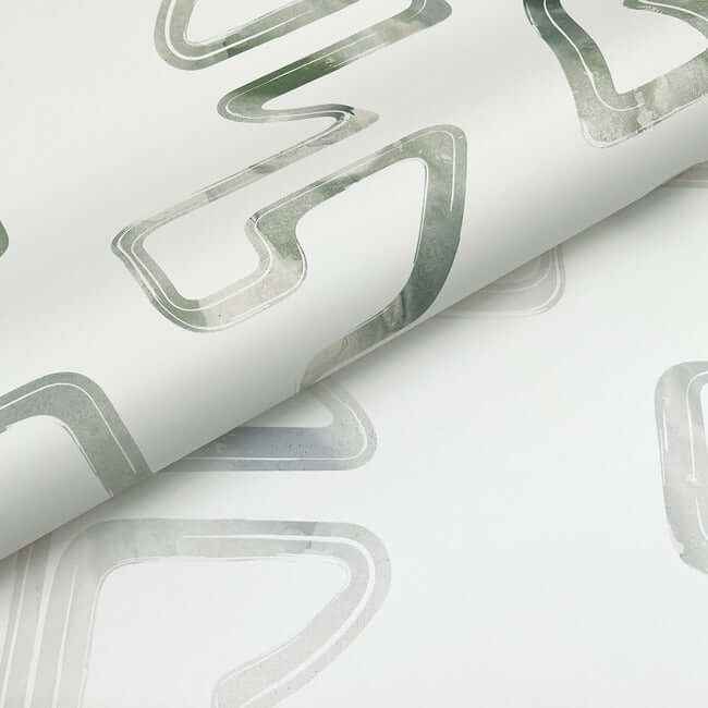 Abstract Aura Neutral Wallpaper - York Wallcoverings - AG2053 - York Wallcoverings Wallpaper