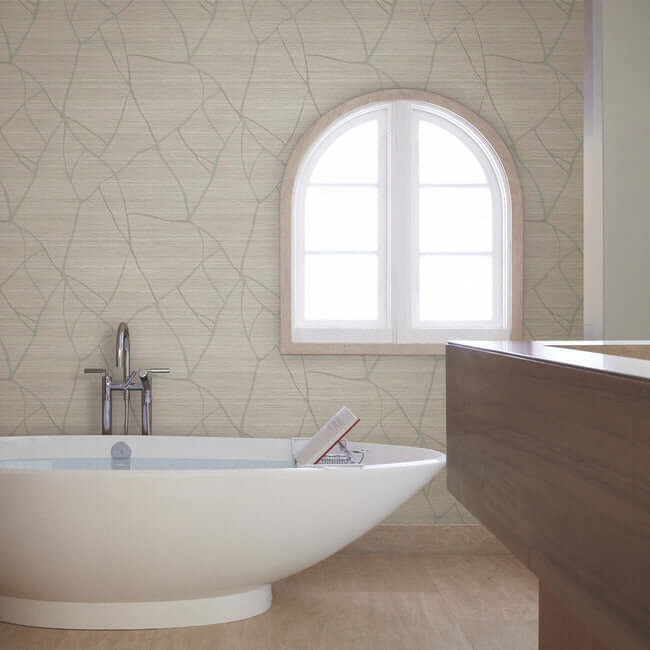 raska-taupe-wallpaper-york-wallcoverings-ag2082 - York Wallcoverings Wallpaper