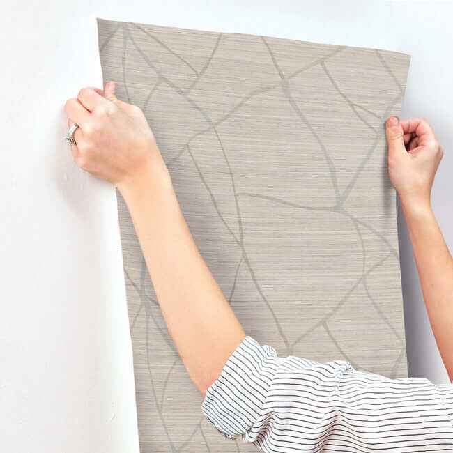 Raska Taupe Wallpaper - York Wallcoverings - AG2082 - York Wallcoverings Wallpaper