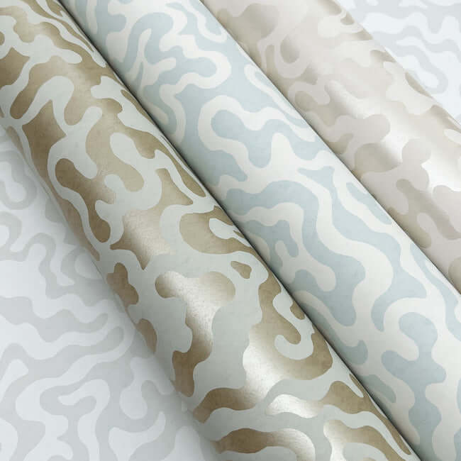 nebulous-cloud-almond-metallic-wallpaper-york-wallcoverings-ag2021 - York Wallcoverings Wallpaper