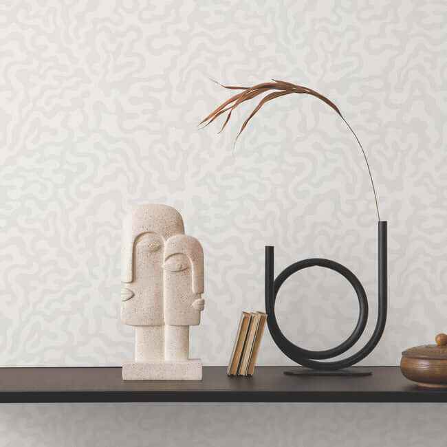 Nebulous Cloud Dove Grey Wallpaper - York Wallcoverings - AG2024 - York Wallcoverings Wallpaper