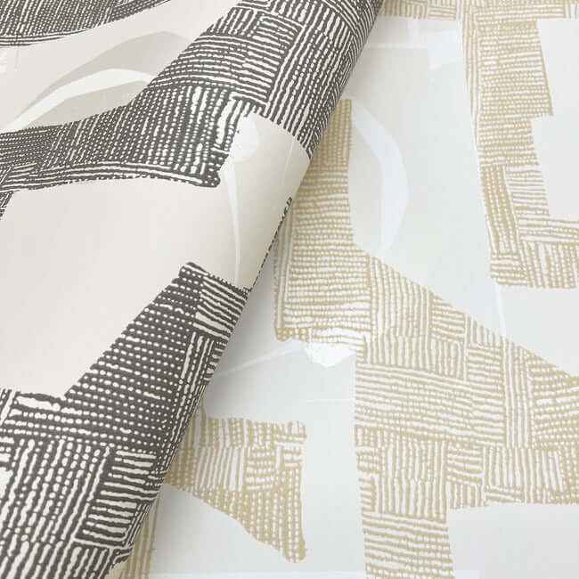 Modern Tribal Caramel & Cream Wallpaper - York Wallcoverings - AG2103 - York Wallcoverings Wallpaper