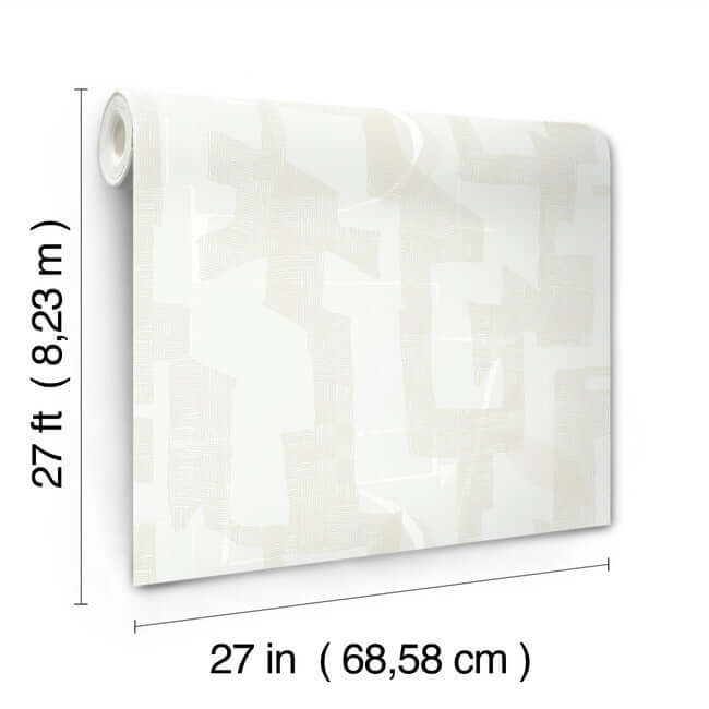 modern-tribal-dove-sand-wallpaper-york-wallcoverings-ag2102 - York Wallcoverings Wallpaper